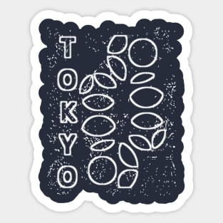 Tokyo Simple Sakura Pattern Sticker